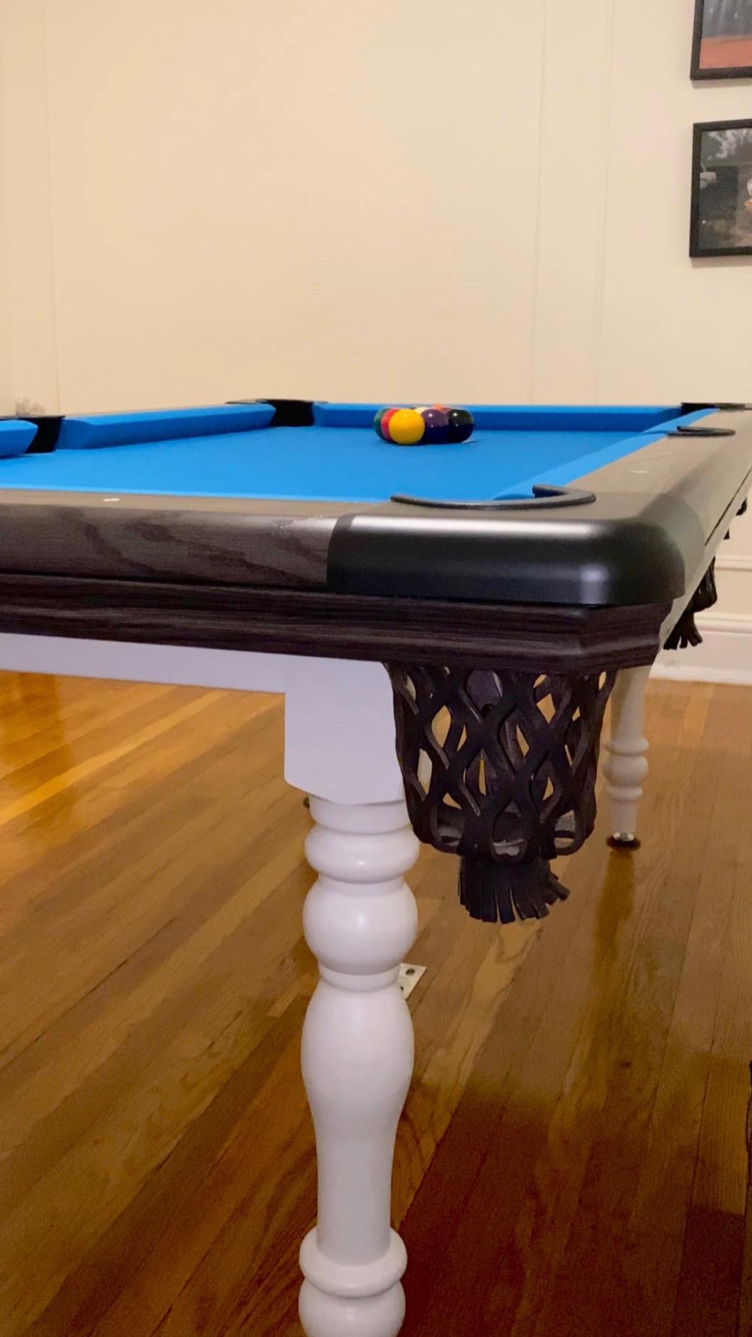 Ozone Billiards Leather Web Pool Table Pockets (Set of 6) - Brown customer photo 1