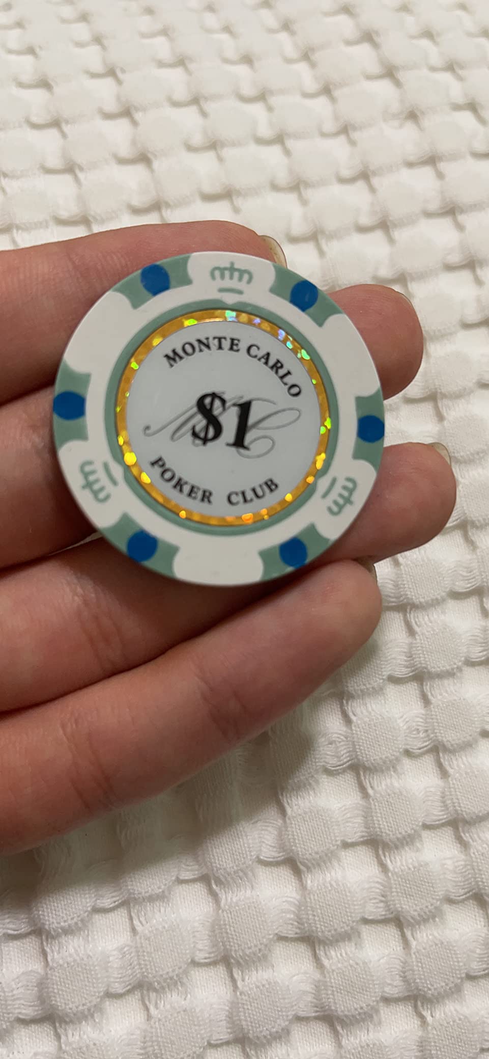 DA VINCI 14 Gram Clay Monte Carlo Poker Club Premium Quality Poker Chips Pack of 50 Chips customer photo 2