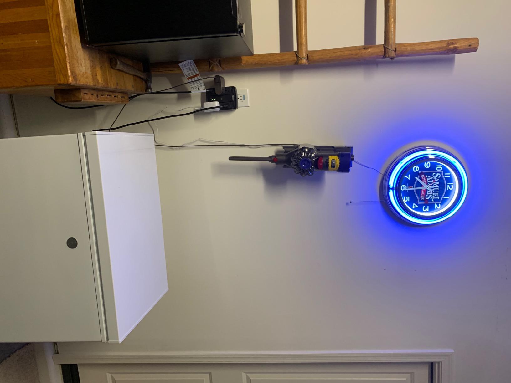 Samuel Adams Boston Lager Beer Logo Blue Double Neon Advertising Clock customer photo 1