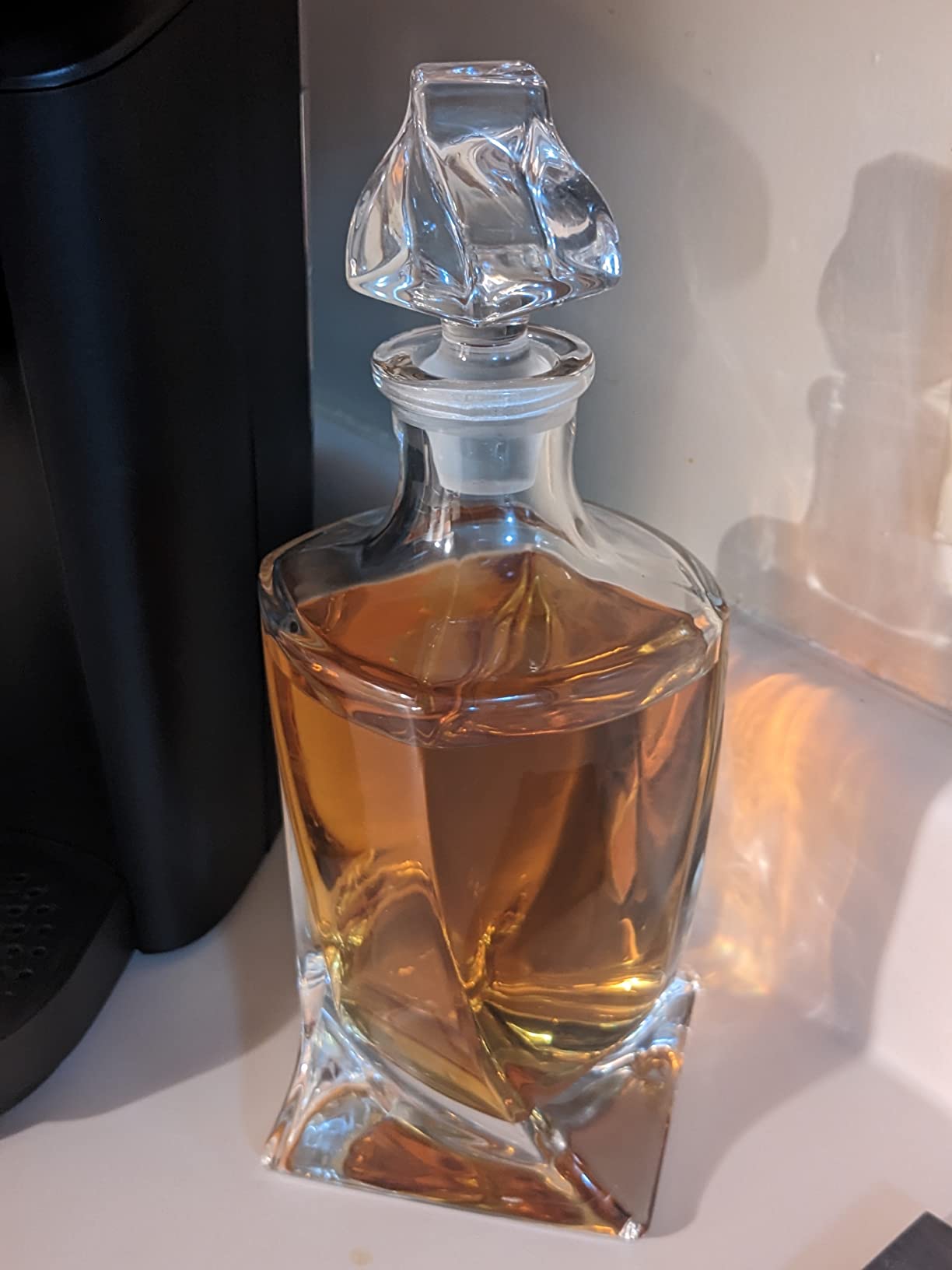 Whiskey Decanter Gift Set for Men - Twisted Bourbon Decanter, 2 Glasses, 2 XL Stainless Steel Whisky Stones customer photo 1