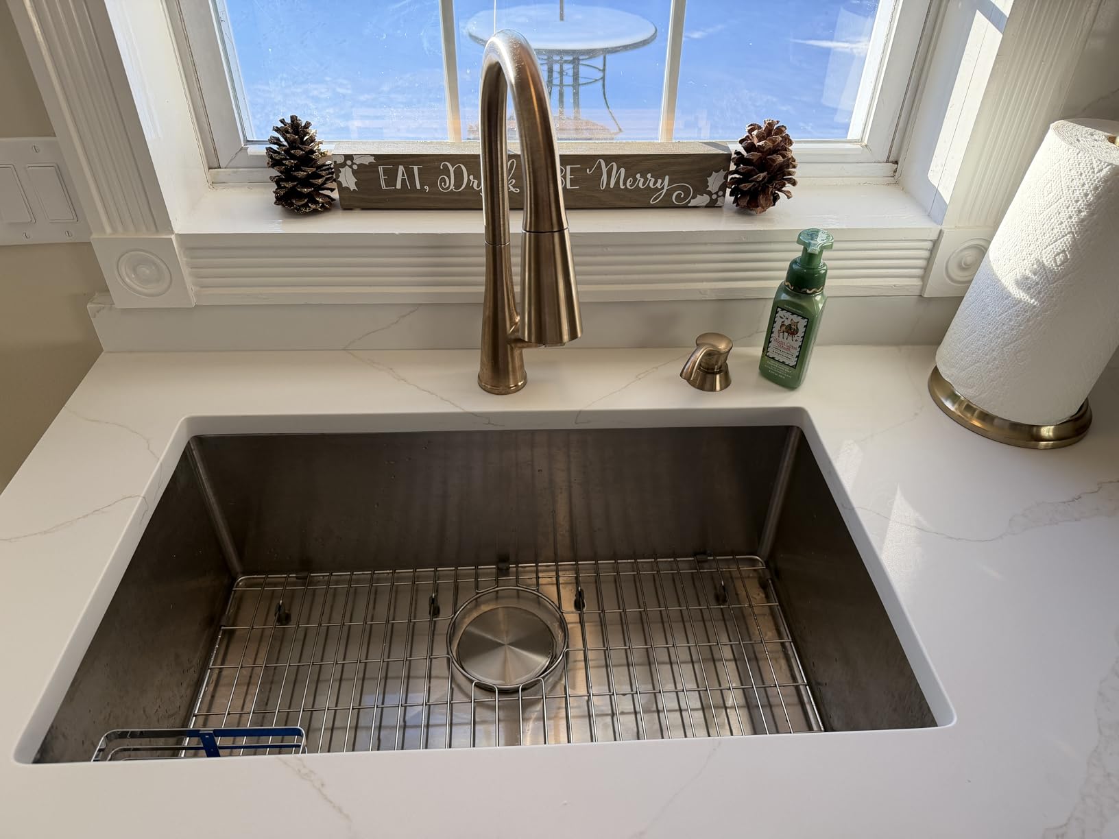 Ruvati 13 x 15 inch Undermount Bar Prep Tight Raduis 16 Gauge Kitchen Sink Stainless Steel Single Bowl - RVH7013 customer photo 1