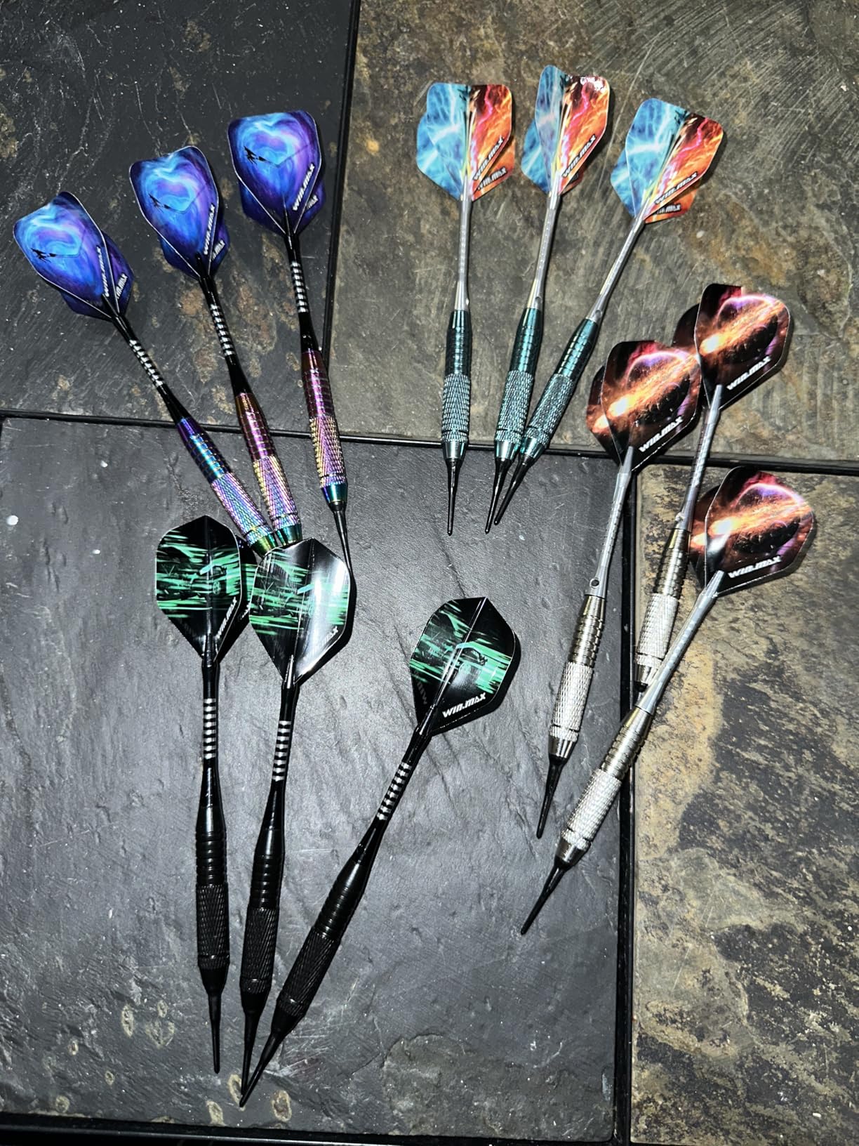 WIN.MAX Darts Plastic Tip - Soft Tip Darts Set - 12 Pcs 18 Gram with 100 Extra Dart Tips 12 Flights Flight Protectors and Wrench for Electronic Dart Board customer photo 2