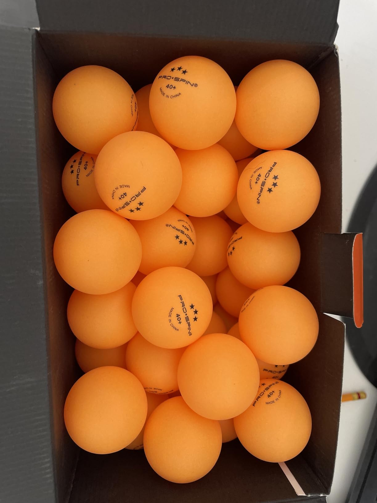 PRO-SPIN Ping Pong Balls - 3-Star Premium Orange Table Tennis Balls | High-Performance 40+ ABS Professional Quality customer photo 1