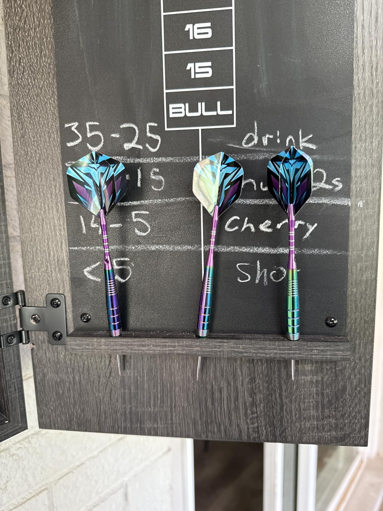 WINSDART Darts Metal Tip Set Professional Metal Darts for Dartboard Steel Tip Darts with Nonslip Iron Barrel Aluminum Dart Shafts,Extra Flights,Dart Sharpener,Gift Box customer photo 1