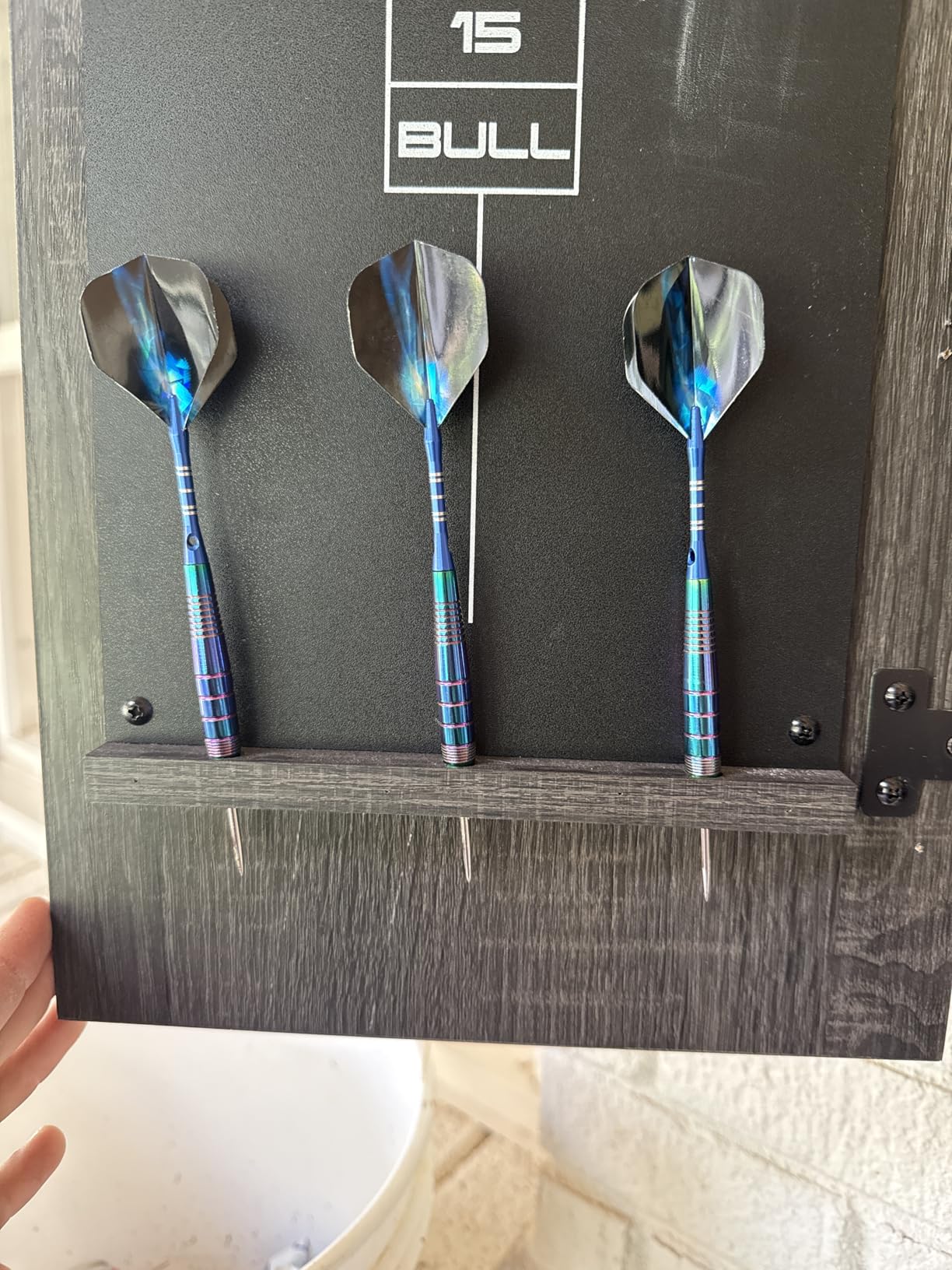 WINSDART Darts Metal Tip Set Professional Metal Darts for Dartboard Steel Tip Darts with Nonslip Iron Barrel Aluminum Dart Shafts,Extra Flights,Dart Sharpener,Gift Box customer photo 2
