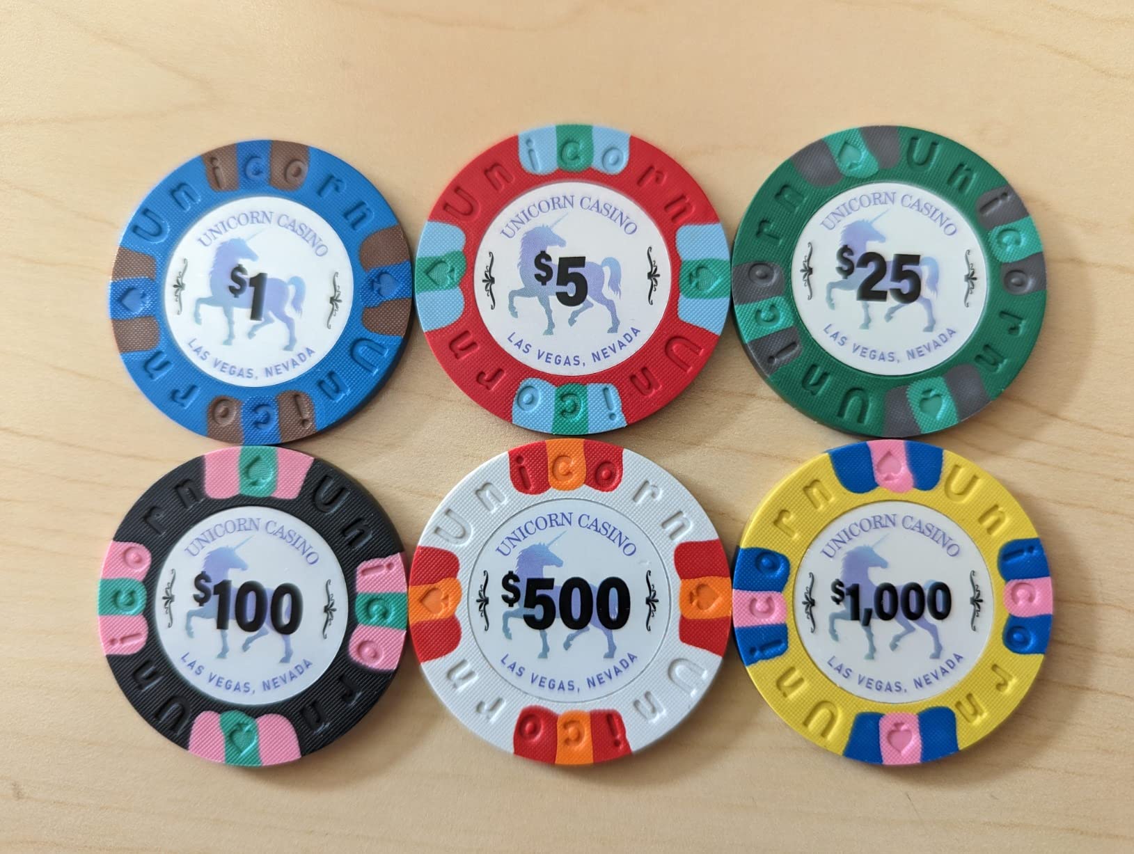 DA VINCI Unicorn All Clay Poker Chip Set with 500 Authentic Casino Weighted 9 gram Chips customer photo 1