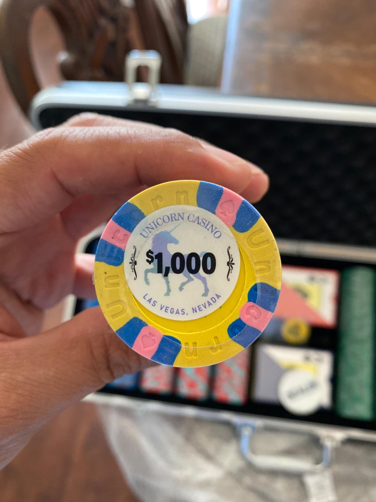 DA VINCI Unicorn All Clay Poker Chip Set with 500 Authentic Casino Weighted 9 gram Chips customer photo 2