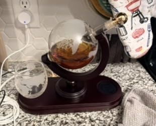 Whiskey Decanter Gift Set by Royal Reserve - Liquor Bourbon Decanter 24 oz with Glasses, Chilling Stones, Coasters and Tong customer photo 1