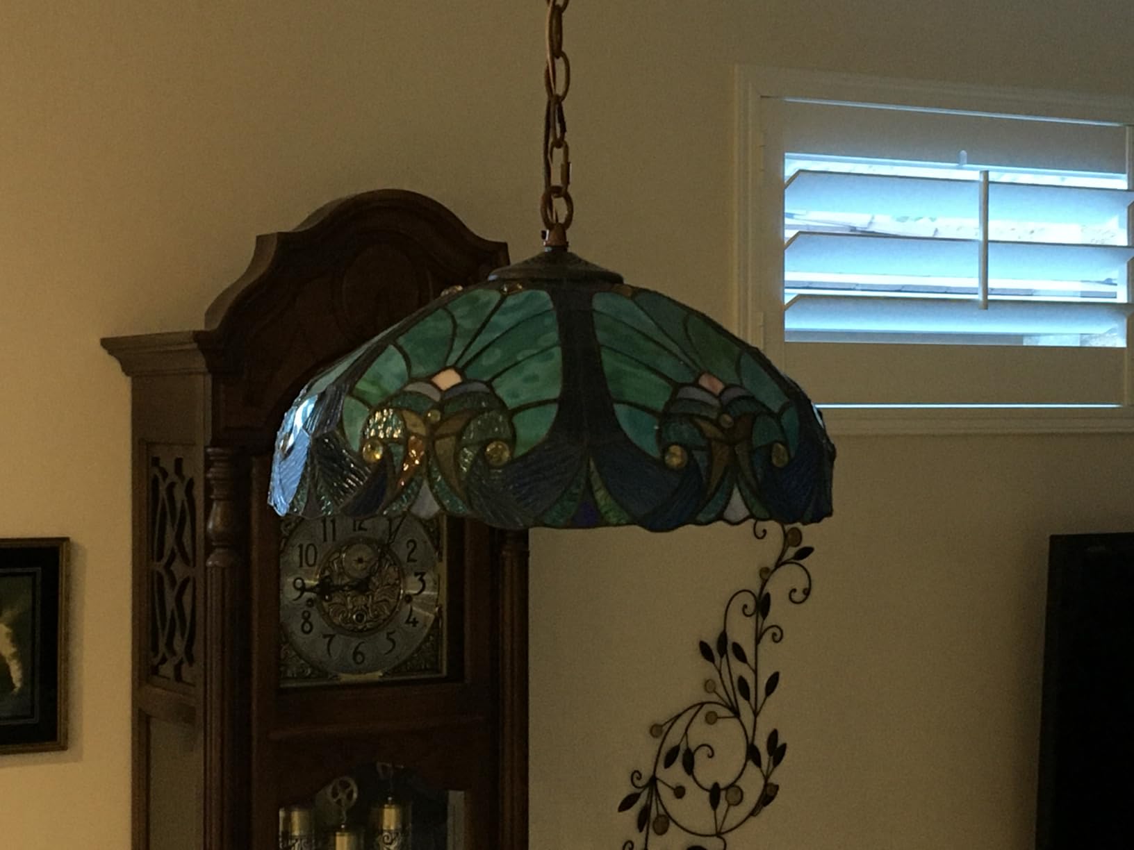 Tiffany Pendant Light fixtures Hanging Lamp Stained Glass Light Decor for Dining Living Room Kitchen Island Study Hallway customer photo 2