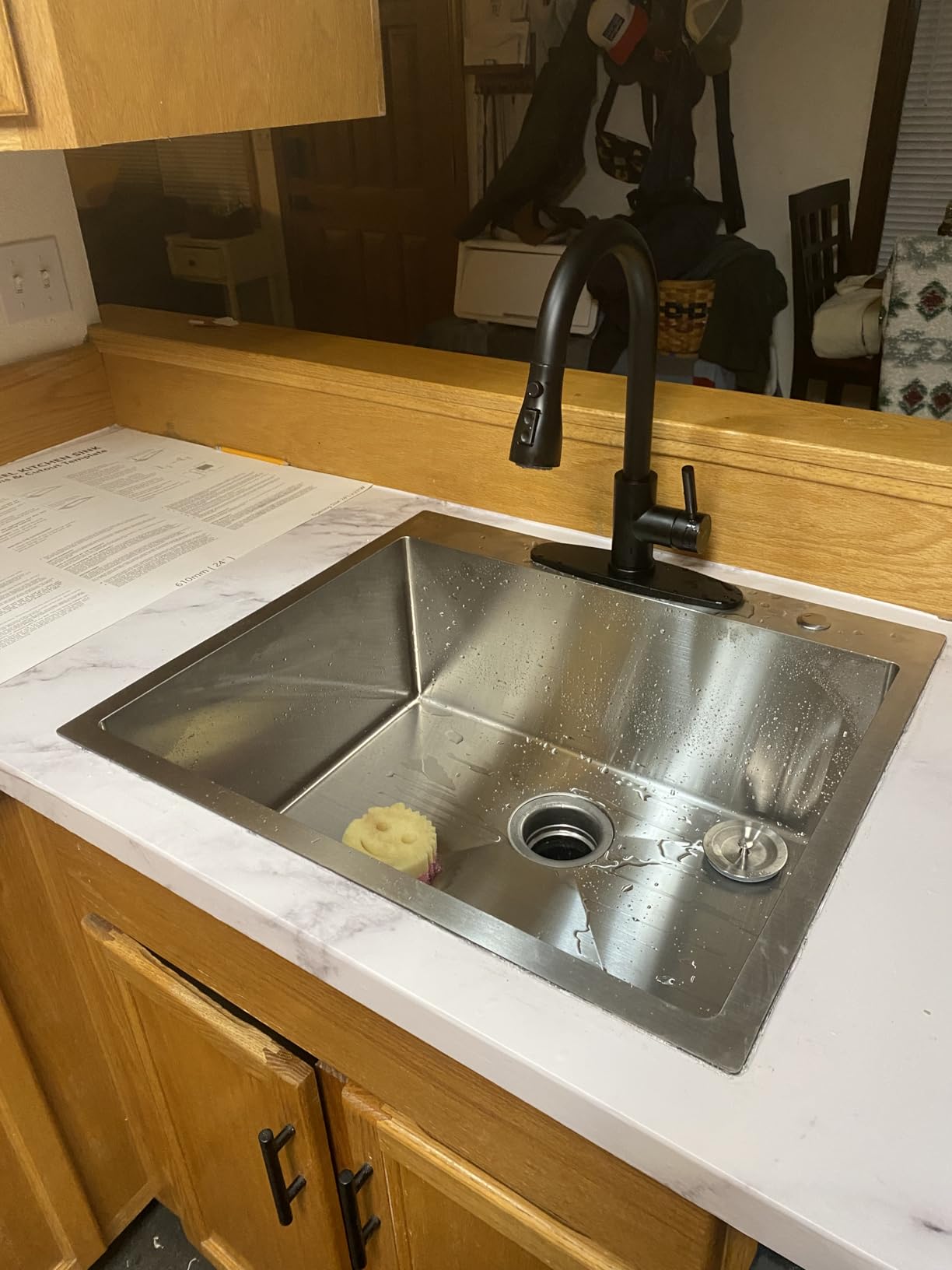 Stainless Steel Undermount Bar Sink, 15 x 17 Inches Small Wet Bar Undermount 16 Gauge SUS304 Brushed Nickel Single Bowl Outdoor Kitchen Sink customer photo 2