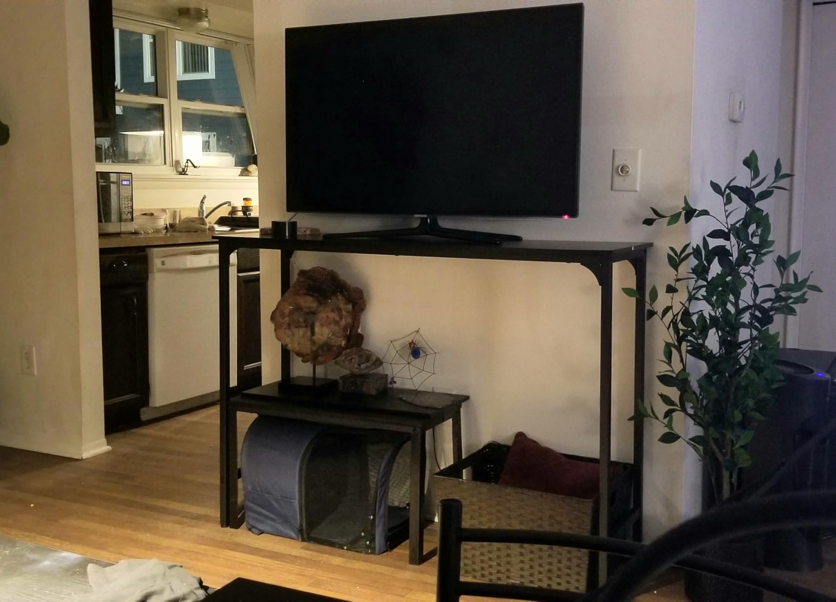 ODK 54 Inch Bar Table, Bar Height Pub Table, Counter Height Bar Table, Rectangular High Top Kitchen & Dining Counter Tables with Sturdy Legs & Easy-to-Clean Top, Indoor use, Rustic Brown customer photo 1