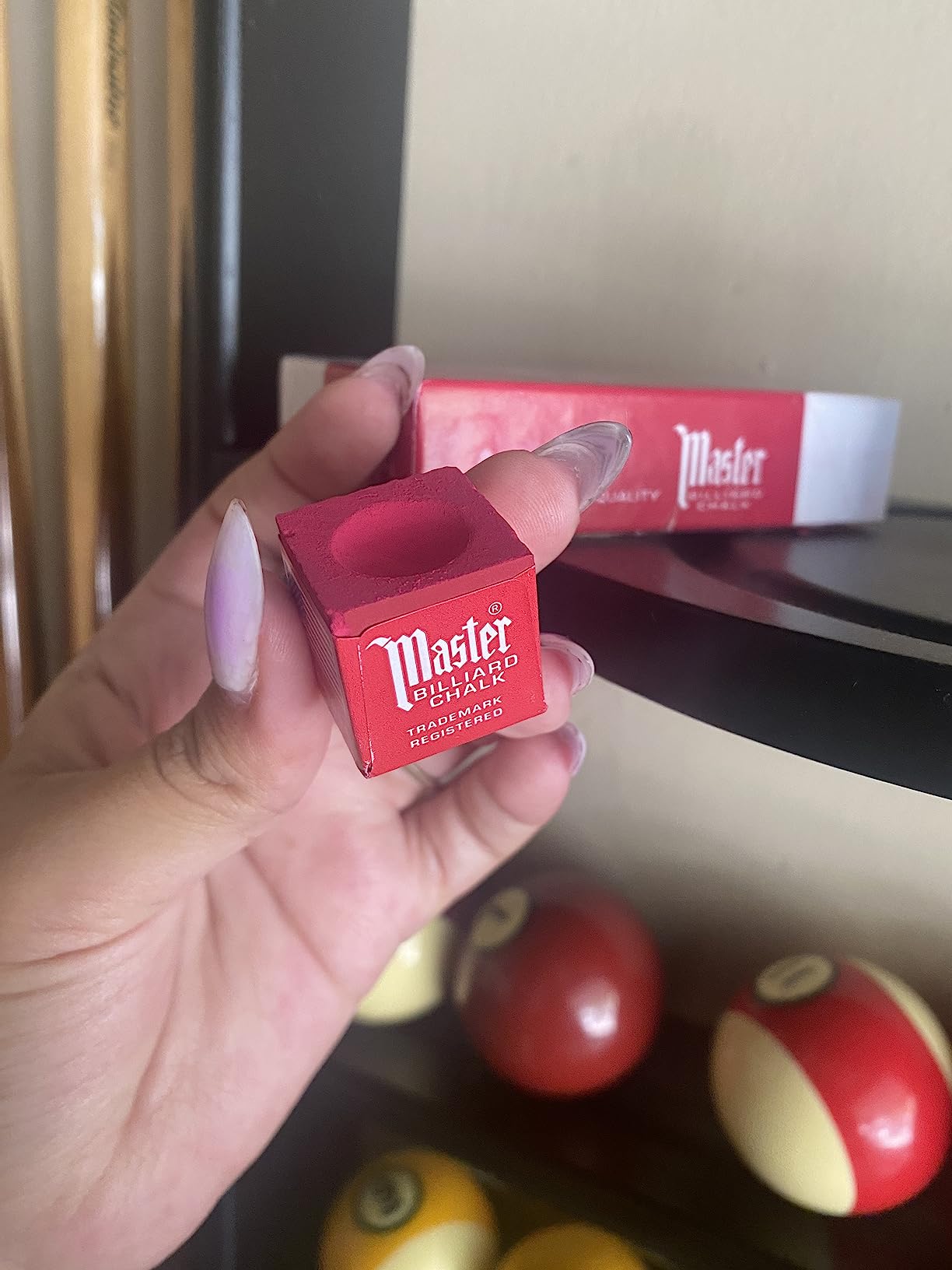 Tweeten Master Red Billiard Chalk Box of 12 customer photo 2