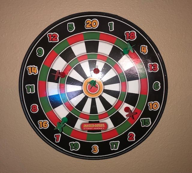 Stomp Rocket Magne Darts Indoor Outdoor Magnetic Kids Dartboard Game with 6 Multicolored Darts with Magnets customer photo 1