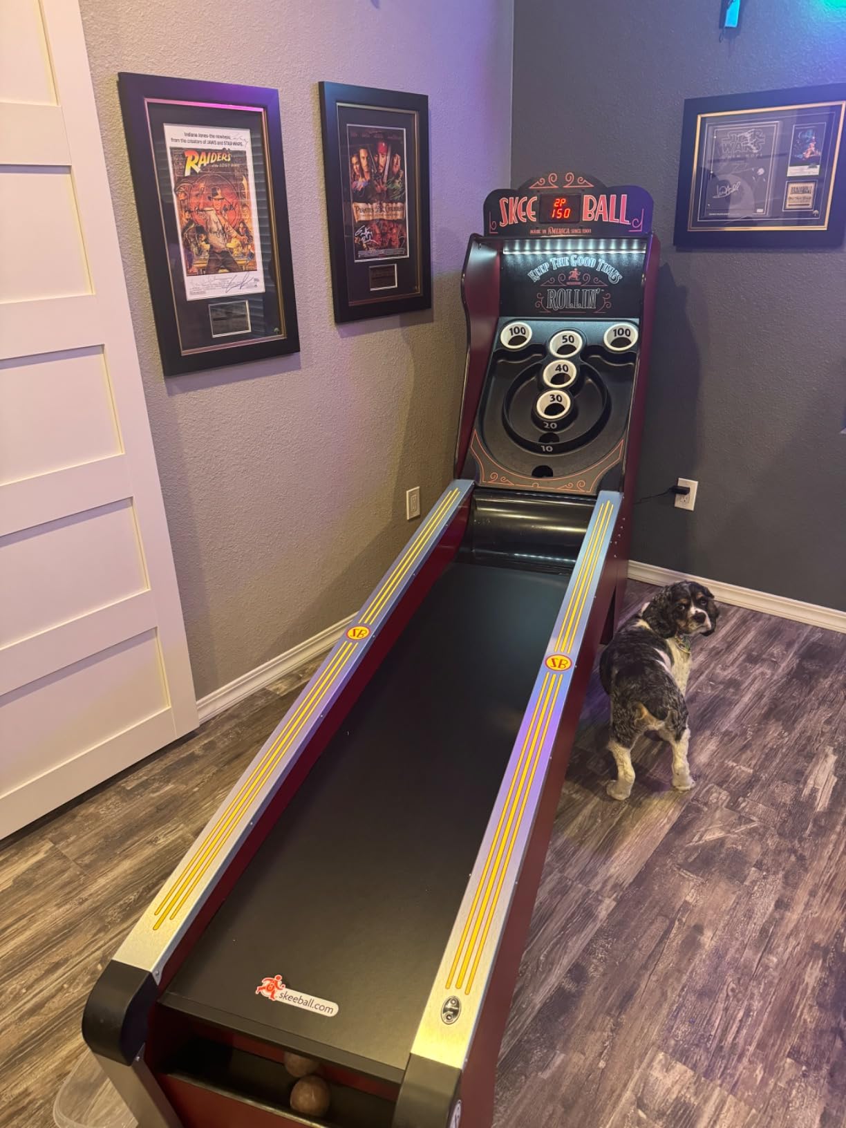 Skee-Ball Deluxe - an Arcade Table Machine Game for Home, Basement, and Recreation Rooms - Nostalgic Classic Family Fun of Roll and Score customer photo 1