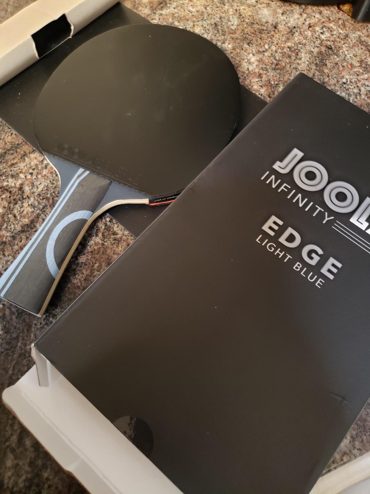 JOOLA Infinity Edge - Tournament Performance Carbon Technology - Black Rubber on Both Sides - Competition Ready - Table Tennis Racket for Advanced Training - Designed for Speed customer photo 1