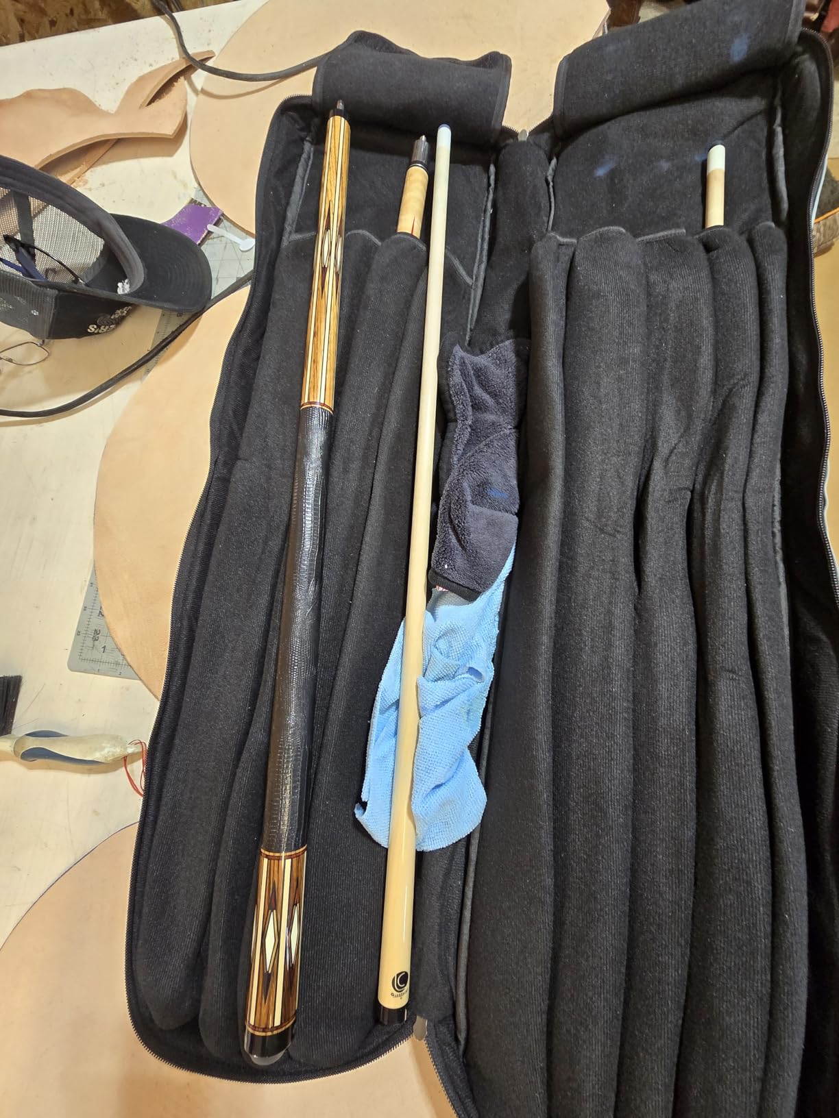 LZC33 Custom Billiards Pool Cue Stick - Zero Flex Low Deflection Shaft, Everest Tip, Genuine Leather Wrap and Precision Inlays customer photo 1