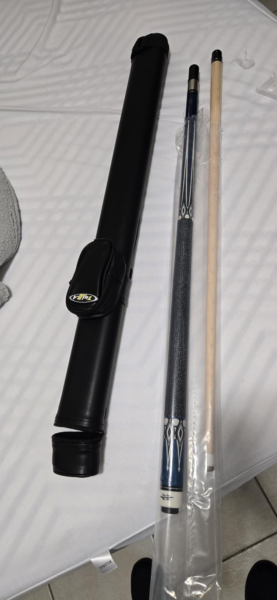 Tai ba cues Pool cue Stick, 13mm Multilayer Leather Tip, 58 Inch, Linen Wrap, Hardwood Canadian Maple Professional Billiard Pool Cue Stick 19-21 Oz customer photo 1