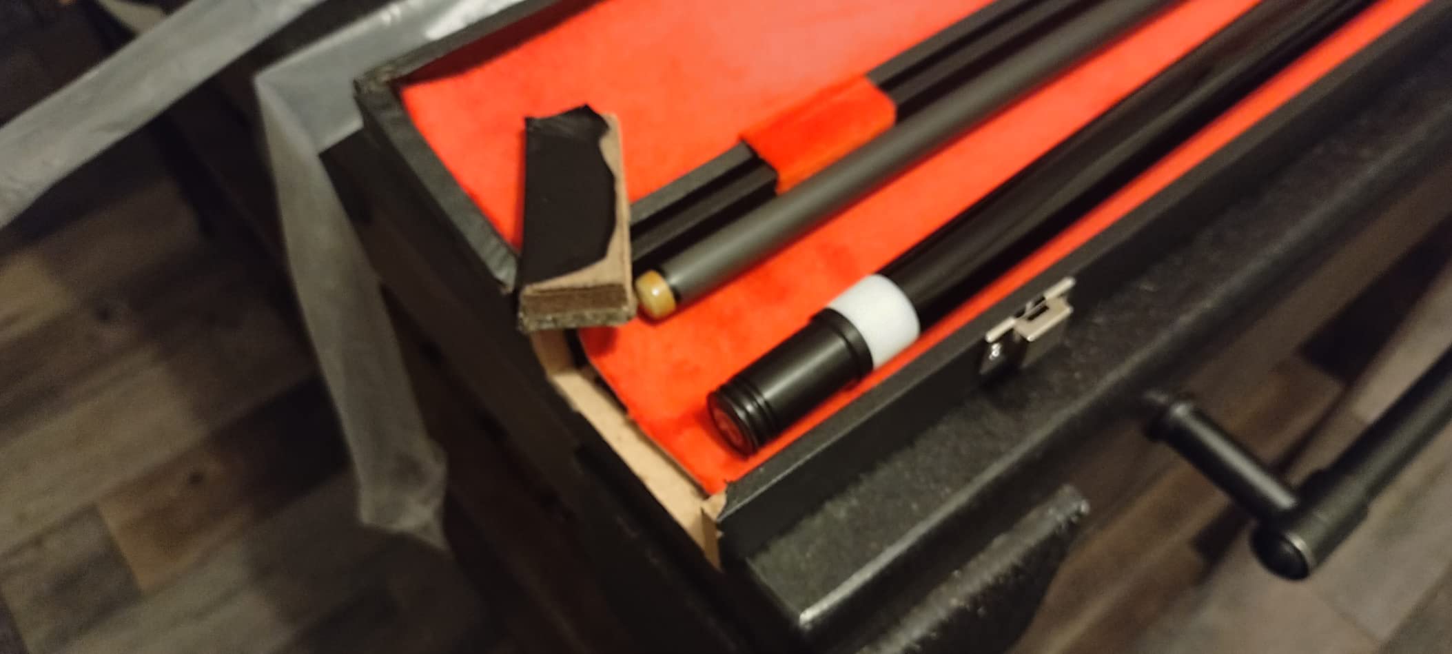 KONLLEN 2.0 Carbon Fiber Pool Cue, Low Deflection Shaft with Pro Taper, Ebony Inlay Design, 12.5mm / 11.8mm Tip, Adjustable Weight System customer photo 1