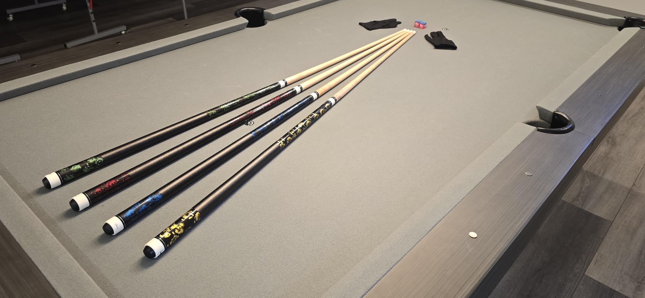 LOTKEY Pool Cue Sticks for Adults, Super Straightened Up 58'' 18 19 20 21 oz Billiard Cues Canadian Maple customer photo 2