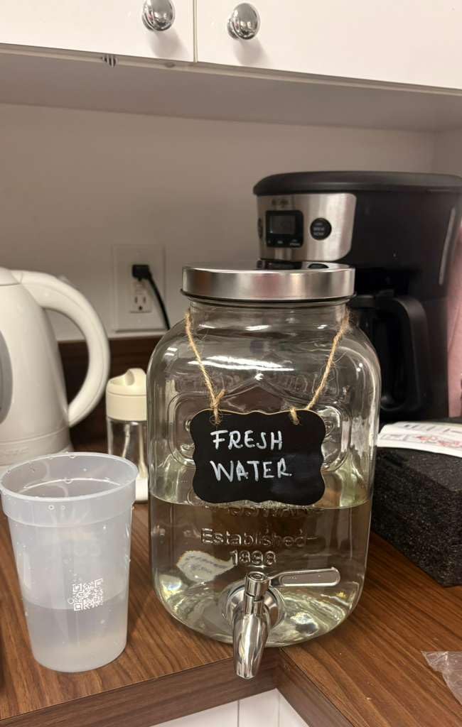 1 Gallon Drink Dispenser with Spigot 18/8 Stainless Steel - Airtight & Leakproof Glass Sun Tea Jar with Anti-Rust Lids, Beverage Dispenser for Parties - Laundry Detergent Holder customer photo 2