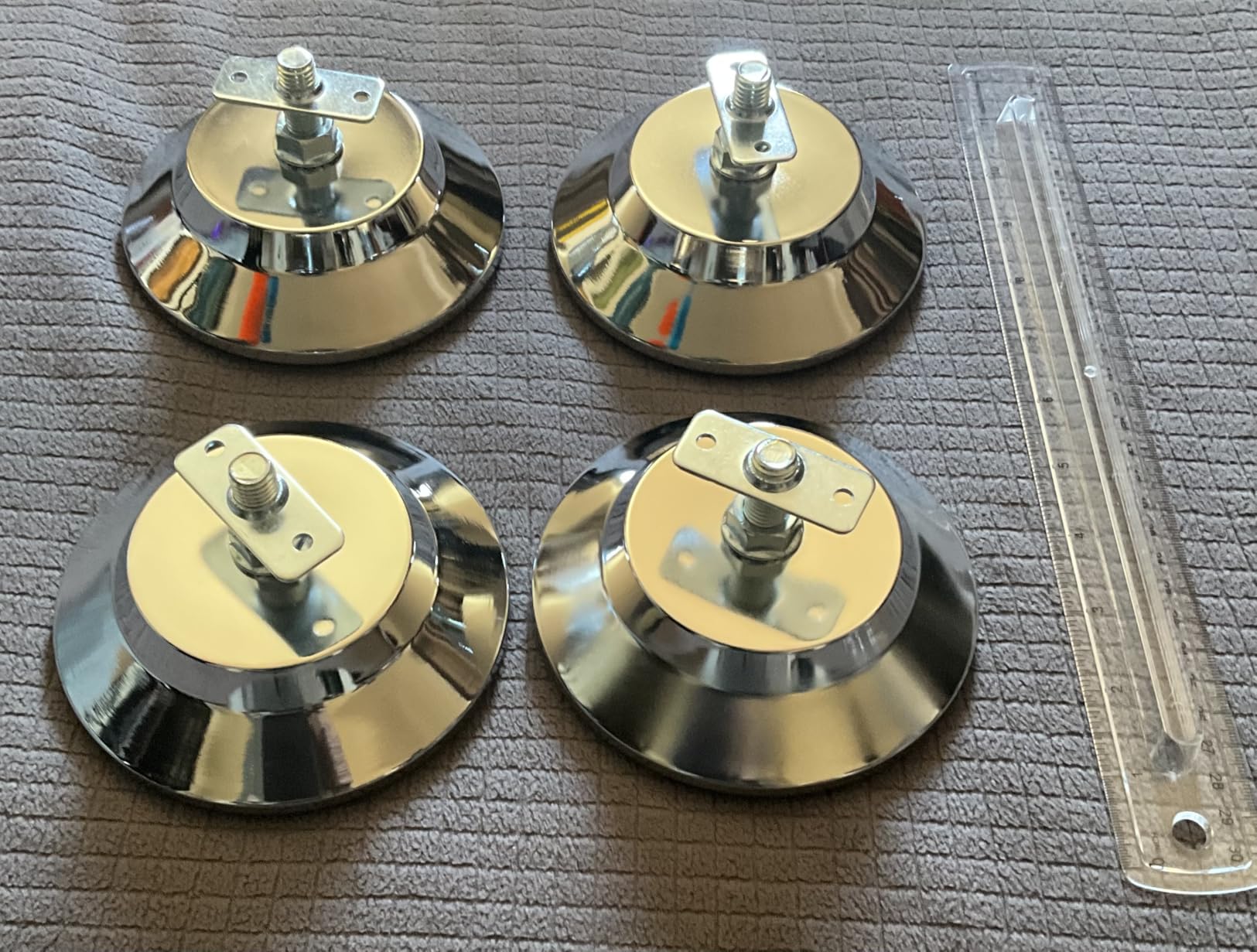 TGA Sports 4pcs Quality Metal Billiard/Pool/Soccer/Air Hockey Table Leg Leveler customer photo 1