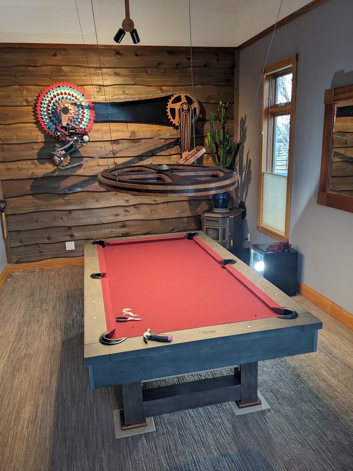 Nixon Billiards - Bryant Slate Billiard Pool Table - Grayson Grey (Metal Leg) - 7FT and 8FT customer photo 1