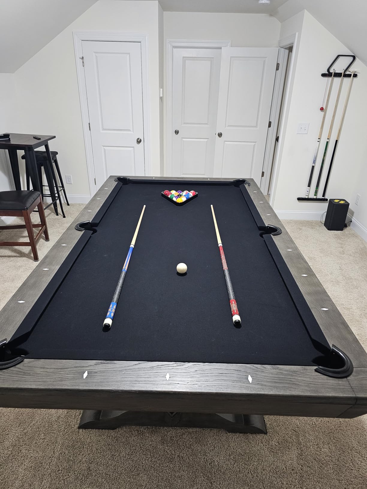 Nixon Billiards - Birdy Slate Billiard Pool Table- Grayson Grey - 7ft and 8ft - Whiteglove customer photo 2