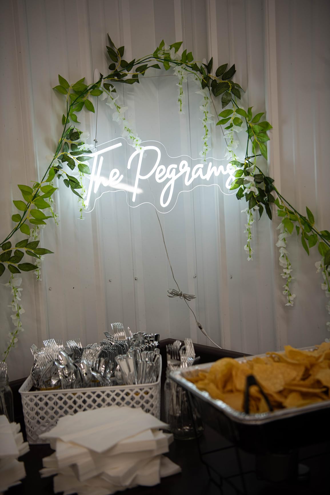 OPBYWE Custom Neon Signs, Personalized Large LED Neon Light Signs for Wall Decor, Customizable Name Logo for Wedding, Business, Bar Shop,Bedroom & Birthday Party, Ready to Hang customer photo 2