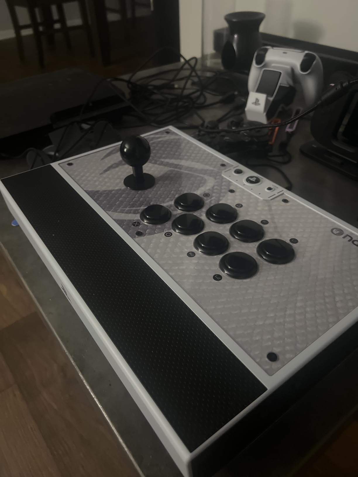 Nacon Daija Arcade Fight Stick Officially Licensed for PlayStation | For PS5, PS4 and Windows 10, 11 PC - Sanwa Joysticks and Action Buttons, Customizable Front Plate, 3-Meter Cable customer photo 1