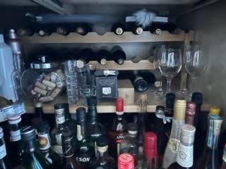 Finnhomy Wine Rack 45-Bottle 5-Tier Natural Bamboo Display Wine Storage Shelves Stackable Wine Bottle Holder customer photo 2