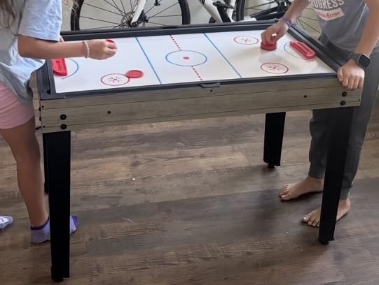Best Choice Products 2x4ft 10-in-1 Combo Game Table Set for Home, Game Room, Friends & Family w/Hockey, Foosball, Pool, Shuffleboard, Ping Pong, Chess, Checkers, Bowling, and Backgammon customer photo 1