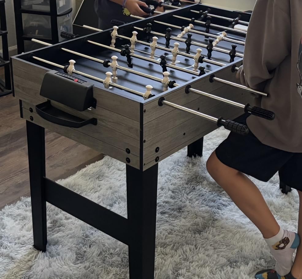 Best Choice Products 2x4ft 10-in-1 Combo Game Table Set for Home, Game Room, Friends & Family w/Hockey, Foosball, Pool, Shuffleboard, Ping Pong, Chess, Checkers, Bowling, and Backgammon customer photo 2