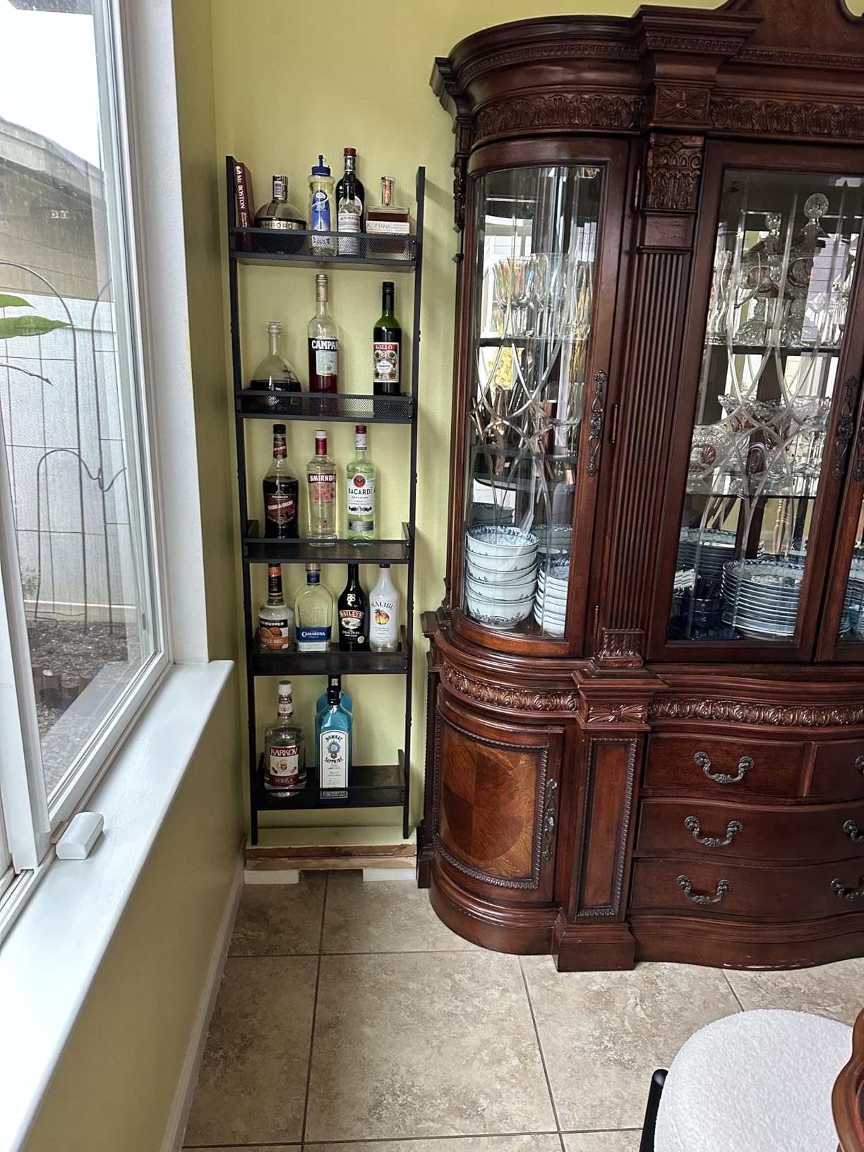 5-Tier Freestanding Wine Racks: 50 Bottles Wine Rack Shelf Wall Mounted with Fences, Wines Bottle Holder Display Shelf, Liquor Storage for Kitchen, Dining Room, Bar customer photo 2