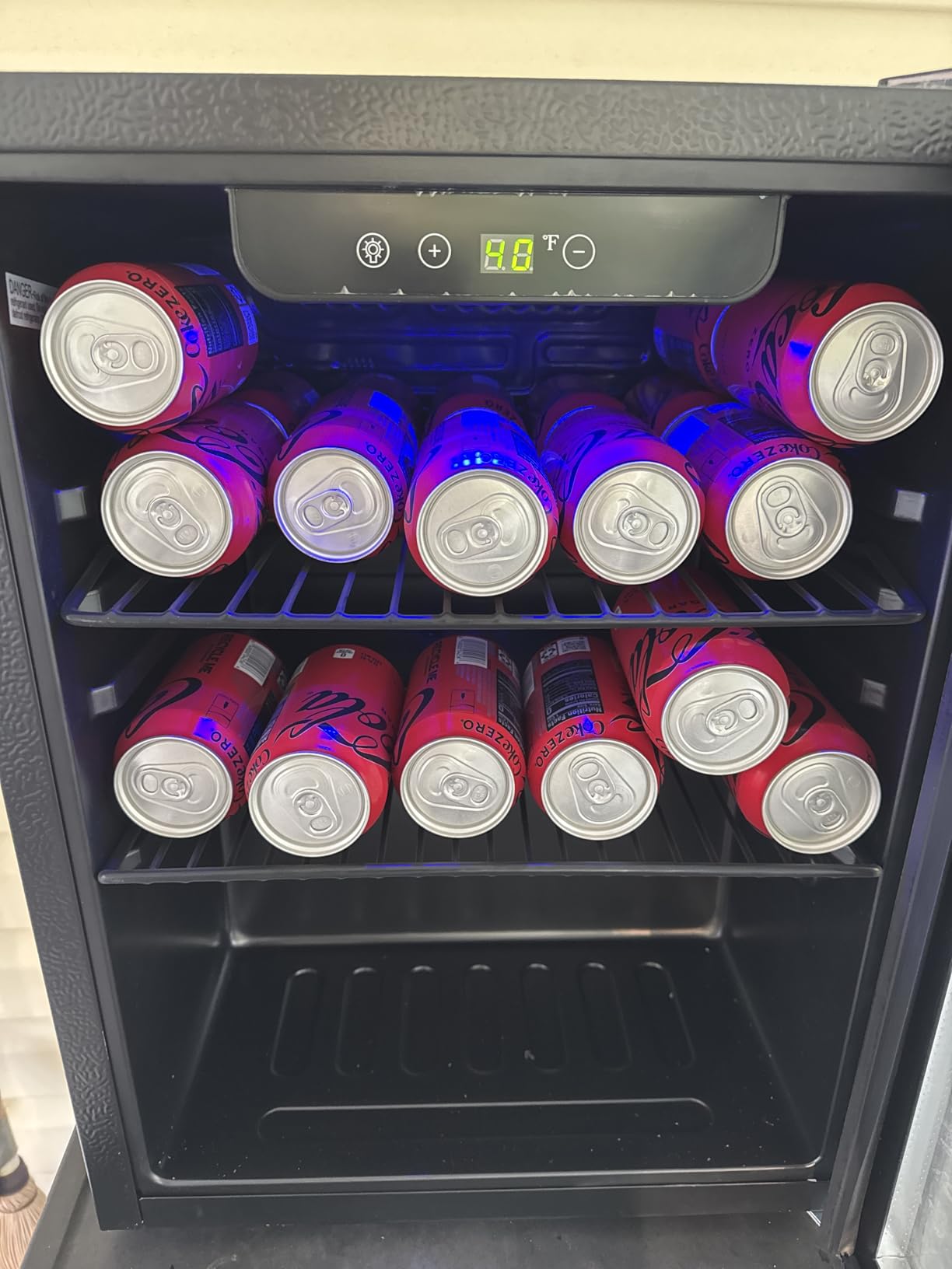 Antarctic Star Mini Fridge Cooler - 12 Bottle 48 Can Beverage Refrigerator Glass Door for Drinks or Beer Wine - Small Drink Dispenser for Home, Office or Bar, Electronic Temperature Control, 1.3 cu.ft. customer photo 2