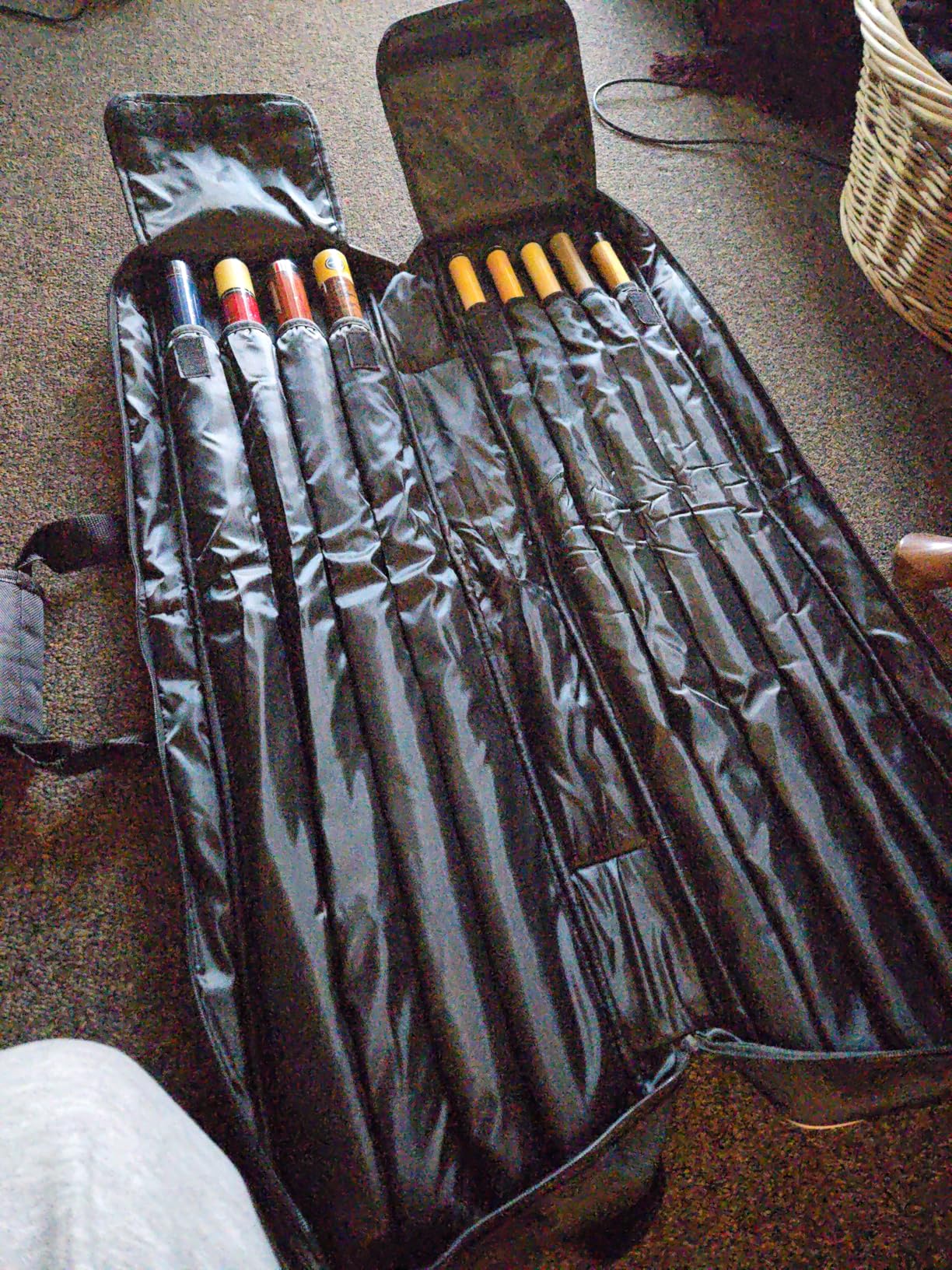 Pool Cue Case 4x5, Pool Cue Carrying Case Soft Padded Billiard Stick Bag with Multi-pocket for 4 Butts and 5 Shafts, Pool Stick Case Cue Bag with Backpack-straps for Pool Cues and Accessories customer photo 1
