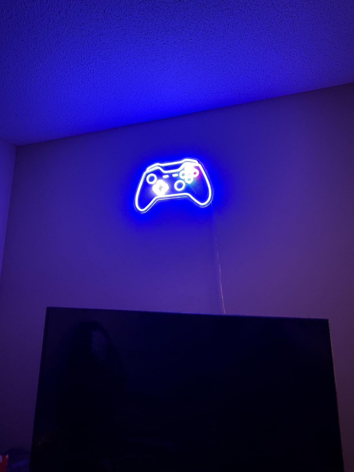 Gamer Neon Sign, Gaming Neon Sign for Gamer Room Decor, Adjust Brightness Gaming Lights for Wall, Gaming Decor for Boys Bedroom and Video Game Room customer photo 2