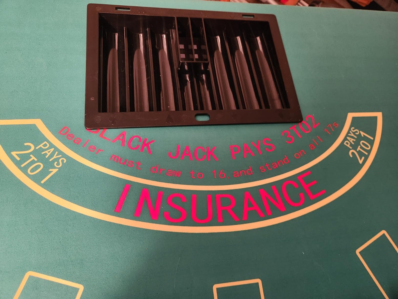 Upgrade 91'' Foldable Poker Table for 10 Players - Large Casino Table with Stainless Steel Cup Holders & Padded Rails - Texas Holdem Board Game Table - Perfect for Texas Casino Leisure Game customer photo 2