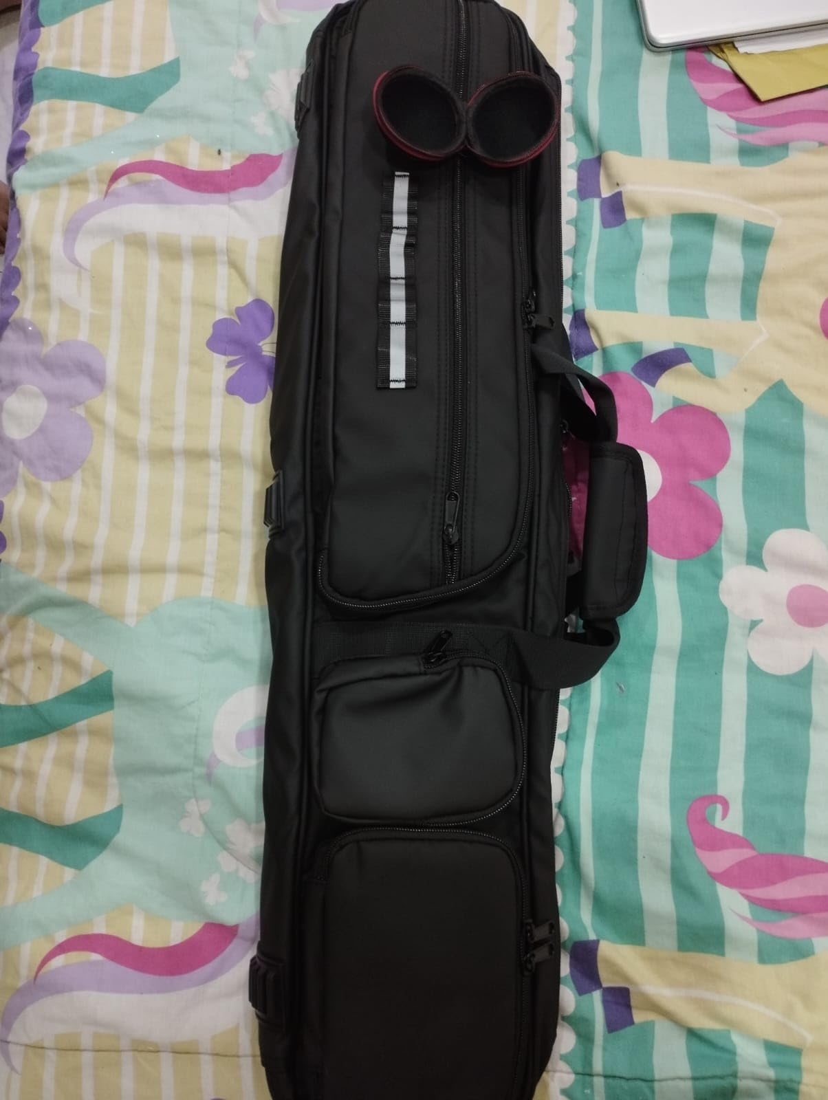 Pool Cue Case - 4x4 Padded Pool Cue Bag - Holds 4 Butts and 4 Shafts, Multiple Accessory Pockets customer photo 2