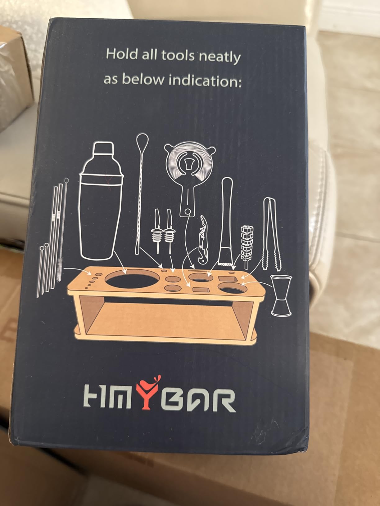 HMYBAR 22-pc Cocktail Shaker Set (24oz/700ml) | Mixology Bartender Kit | Bar Tool Set | Martini Making Set with 39-Recipe Cocktail Cards & Bamboo Stand customer photo 1