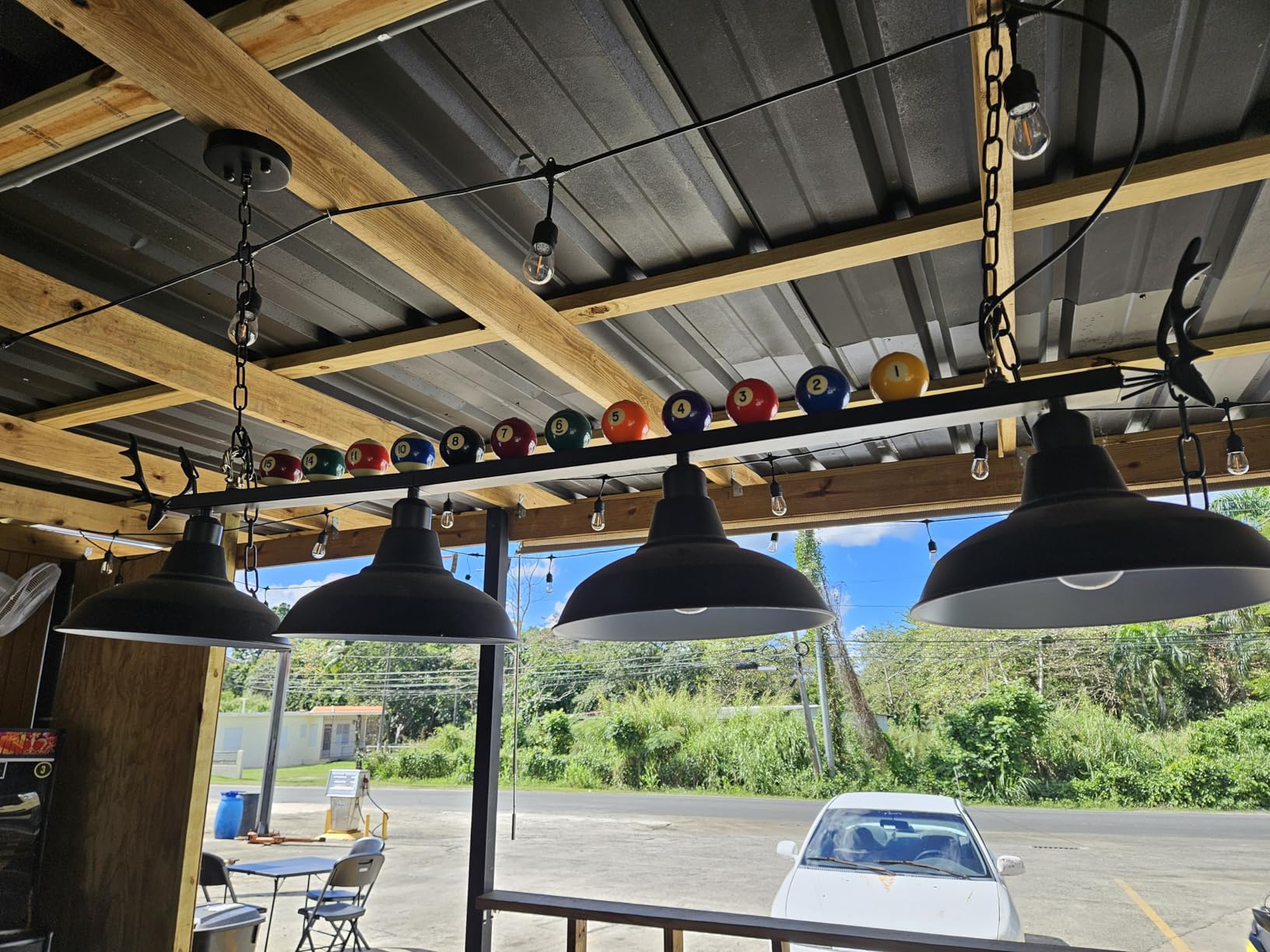 Pool Table Light, Billiard Light for 7' 8' 9' Pool Table, Hanging Billiards Light for Billiard Room, Game Room, Restaurant, Coffee Shop (3 Lights) customer photo 2