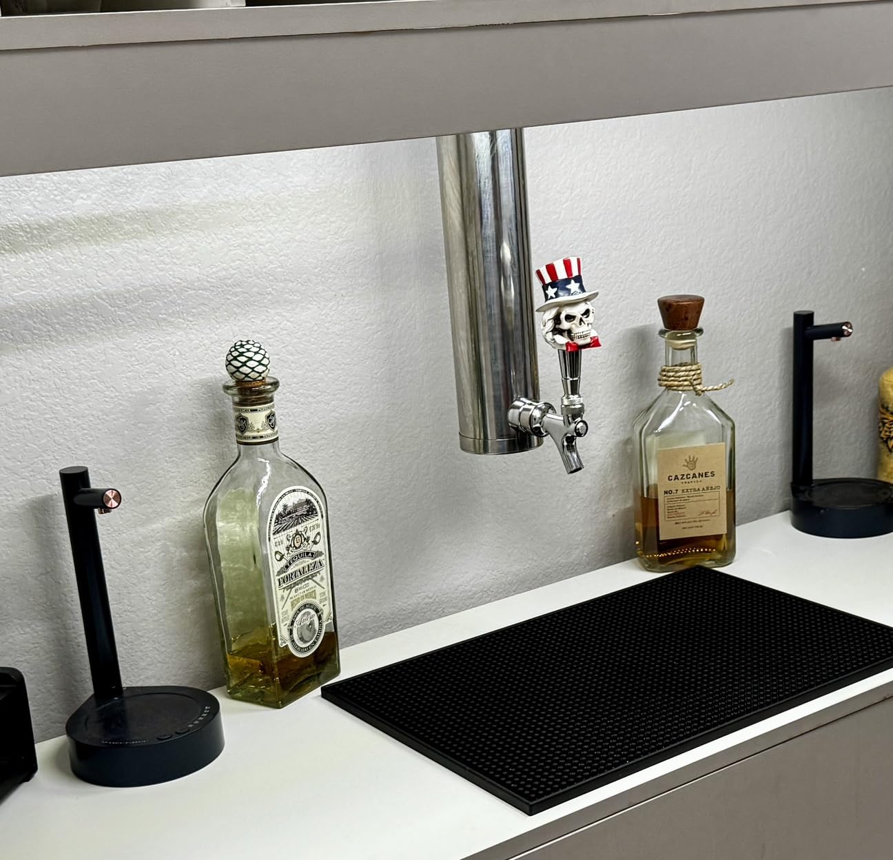 MRbrew Kegerator Tower Beer Tap Tower Dispenser 3 Faucet Beer Tower Draft Beer Dispenser Stainless Steel Keg Tap Tower 3'' Keg Tower Pre-assembled Line Beer Faucet Dispenser Kit For Home, Bar, Party customer photo 1