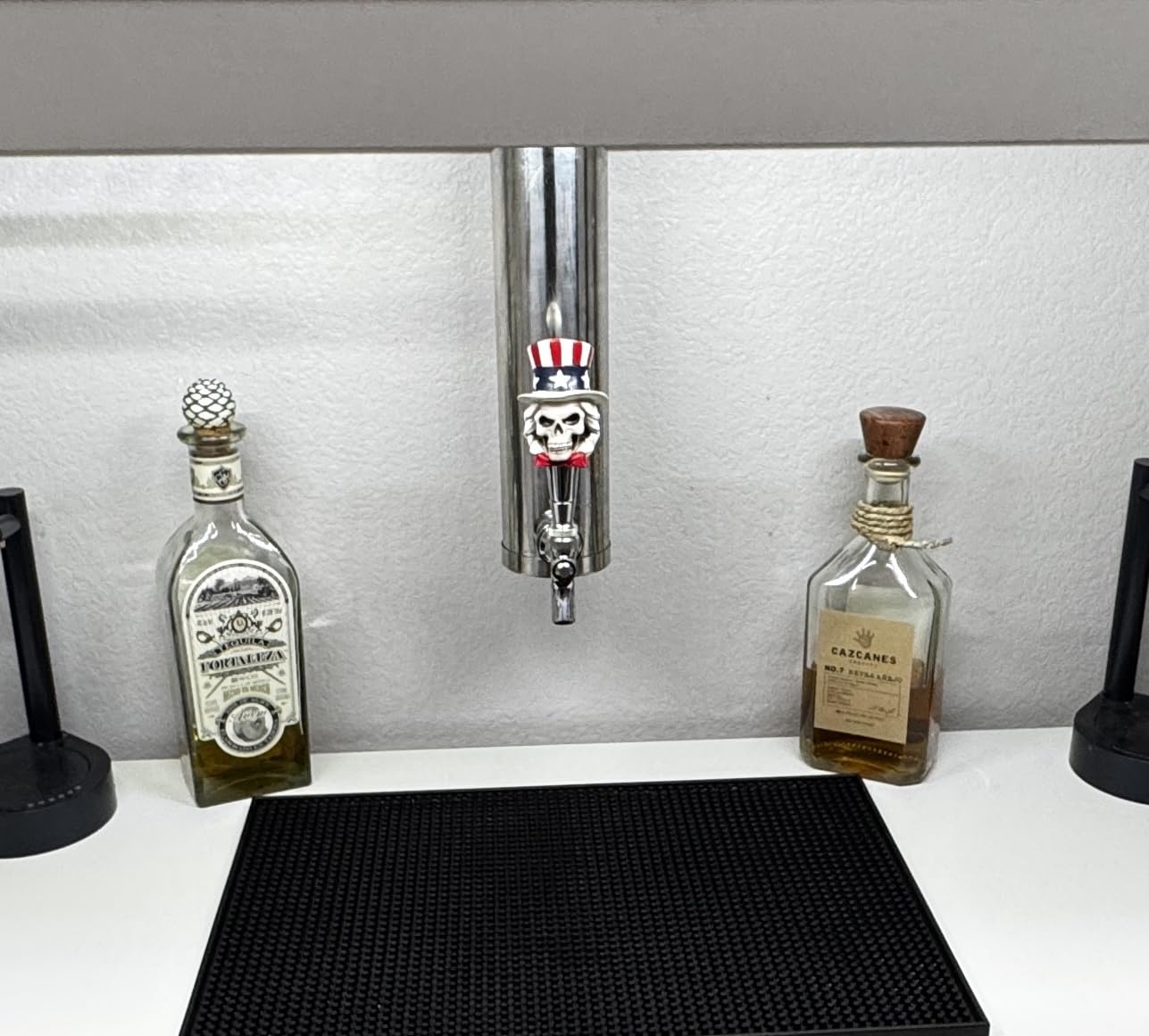 MRbrew Kegerator Tower Beer Tap Tower Dispenser 3 Faucet Beer Tower Draft Beer Dispenser Stainless Steel Keg Tap Tower 3'' Keg Tower Pre-assembled Line Beer Faucet Dispenser Kit For Home, Bar, Party customer photo 2