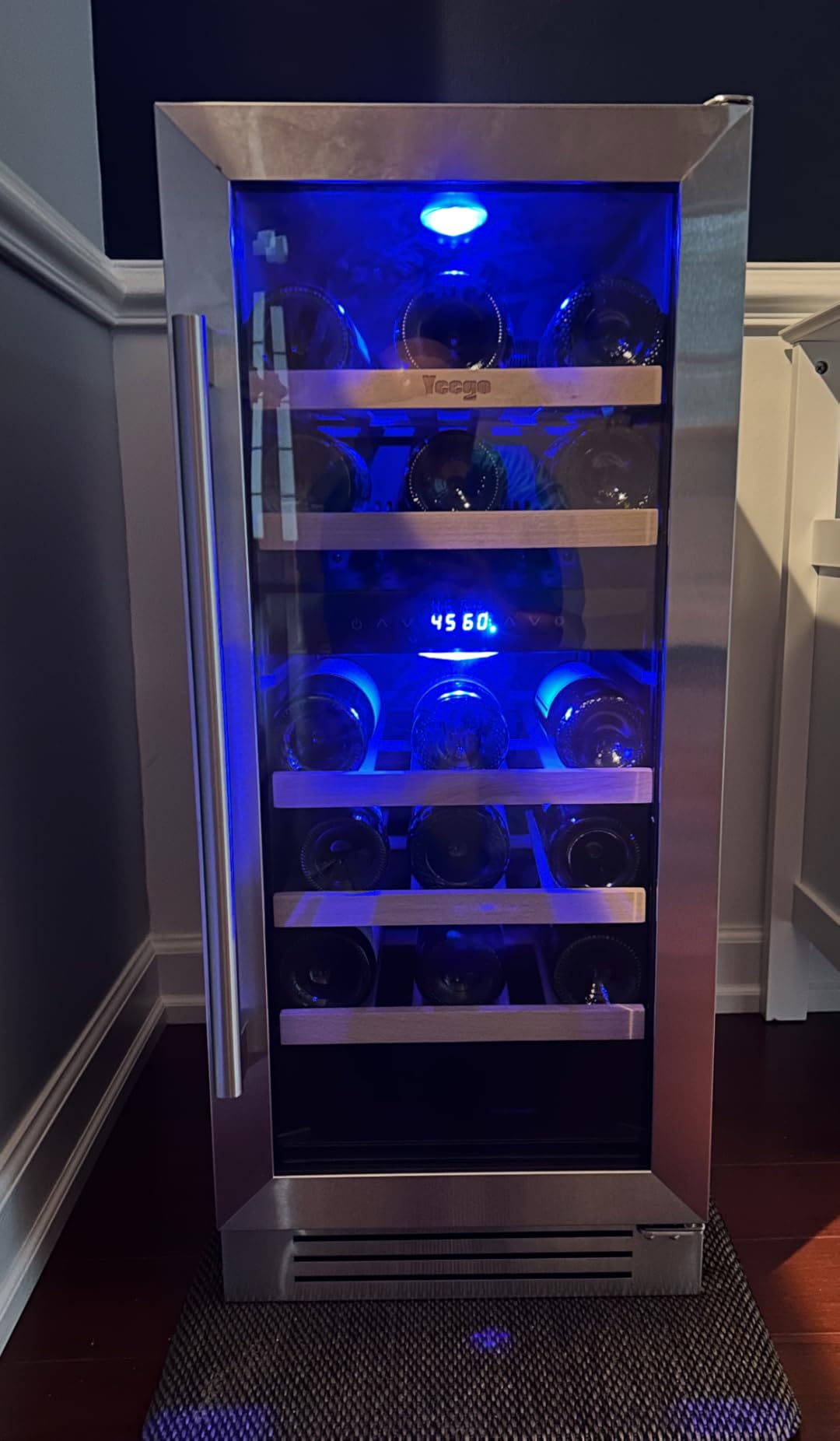Yeego Wine Fridge Cooler - 24 Inch Wine Fridge Hold 52 Bottles, 40-65°F Wine Refrigerator Glass Door, Built in, Freestanding customer photo 1