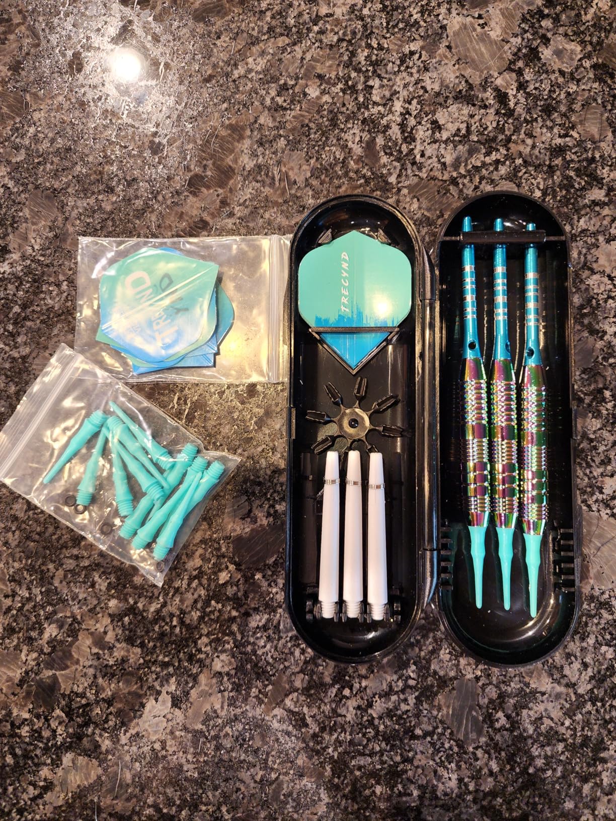 Soft Tip Darts Set 3 Aluminum Shaft Professional Darts Plastic Tip Sets 2BA Replacement Tips + Extra 3 Dart Flights 3 Replace Plastic Shafts for Electronic Dart Board customer photo 1