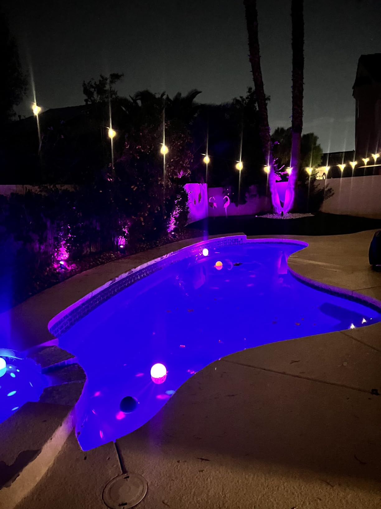 Floating Pool Lights, 6 Inch Light Up Pool Balls with Underwater Lights Show, Color Changing LED Pool Light that Float, IP68 Waterproof Floating Light for Pool, Party, Pond - 1pcs customer photo 2