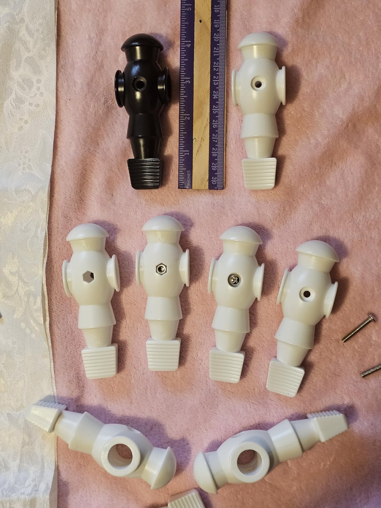 26 Pcs Foosball Men, Resin Foosball Replacement Parts, Table Soccer Player Set for Tournament Foosball customer photo 1