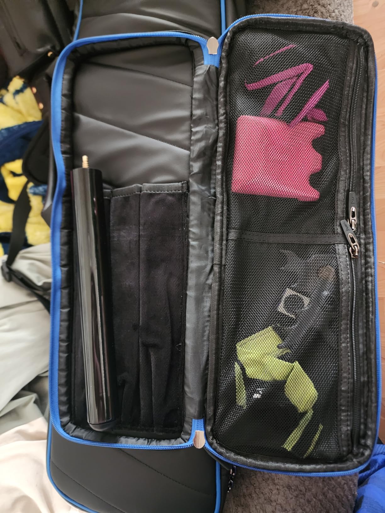 BOSSTIN Pool Cue Case, 3x4 / 5x5 Pool Stick Billiard Cue Accessories Soft Padded Bag Case customer photo 1