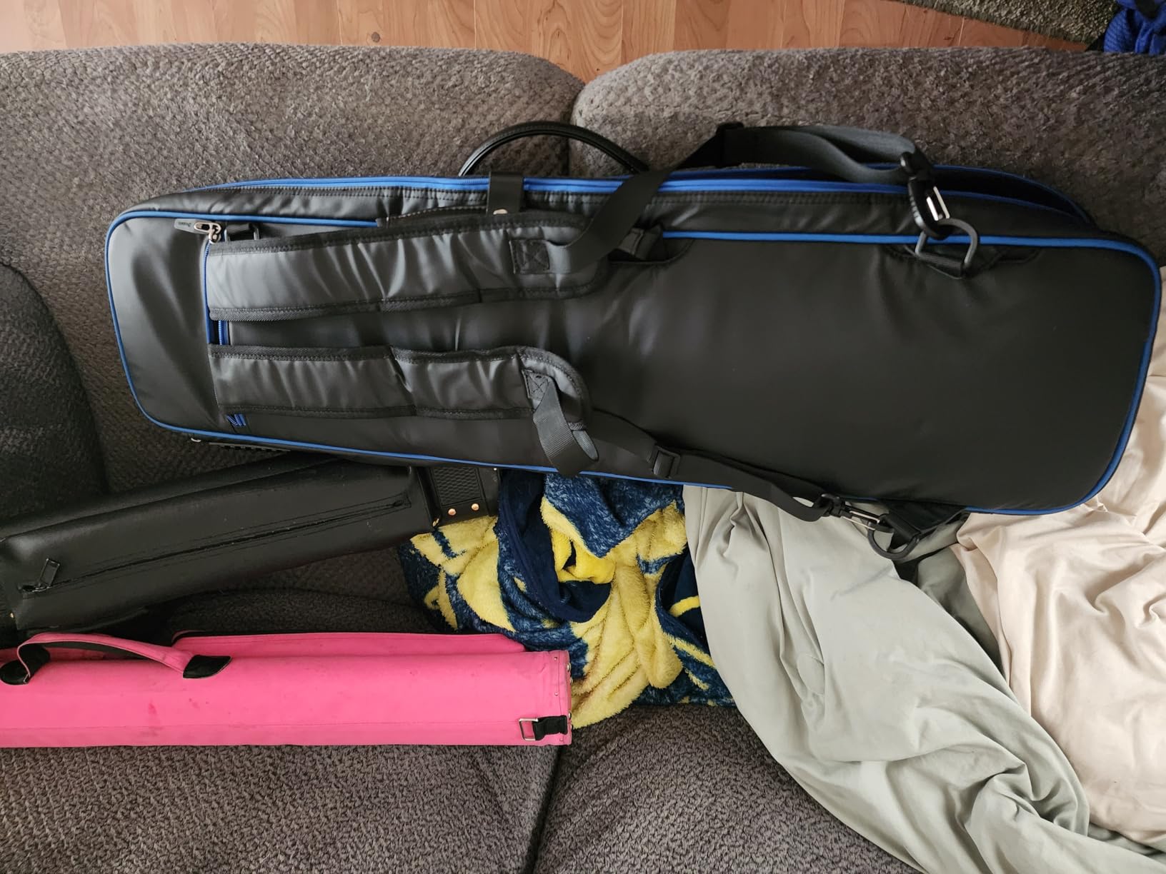 BOSSTIN Pool Cue Case, 3x4 / 5x5 Pool Stick Billiard Cue Accessories Soft Padded Bag Case customer photo 2