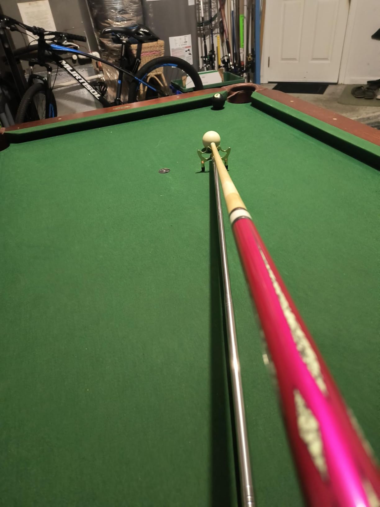 Pool Bridge Stick, Professional Retractable Pool Cue Bridge with Removable Brass Bridge Head, Free Adjustment for Multi-Angle Shots, Easy to Use and Storage, Essential Pool Table Accessories customer photo 2