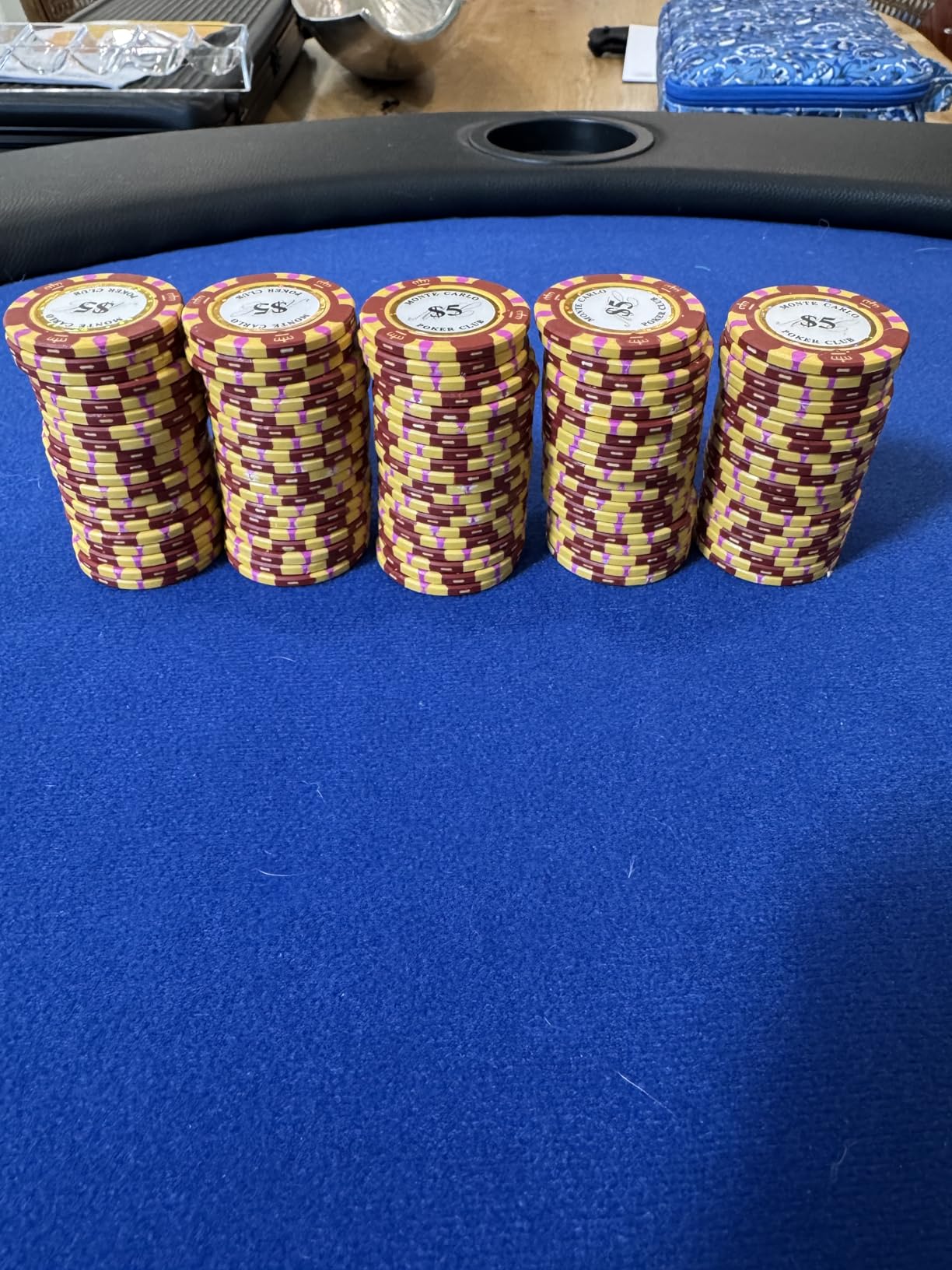 Monte Carlo 14-gram Poker Chips (100-pack) - Premium Heavyweight Clay Composite ($1 White) customer photo 2
